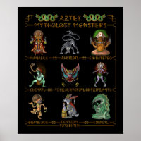 Monstres mythologiques aztèques