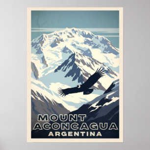 Poster Mont Aconcagua Argentina V02