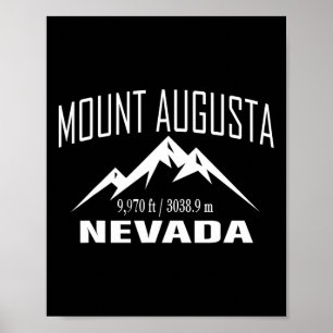Poster Mont Augusta Nevada Escalade Club de sommet Outdoo