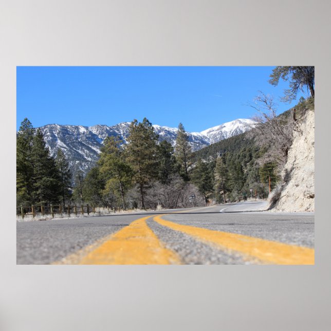 Poster Mont Charleston Kyle Canyon Nevada (Devant)