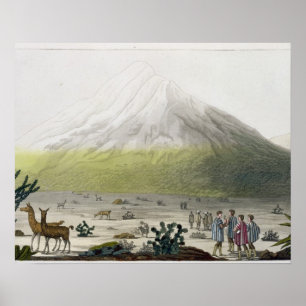Poster Mont Chimborazo, Equateur, de 'Le Costume Ancien