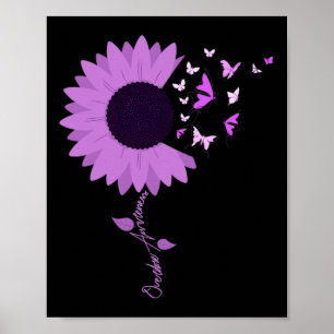 Poster Mont de sensibilisation à la surdose de papillon d