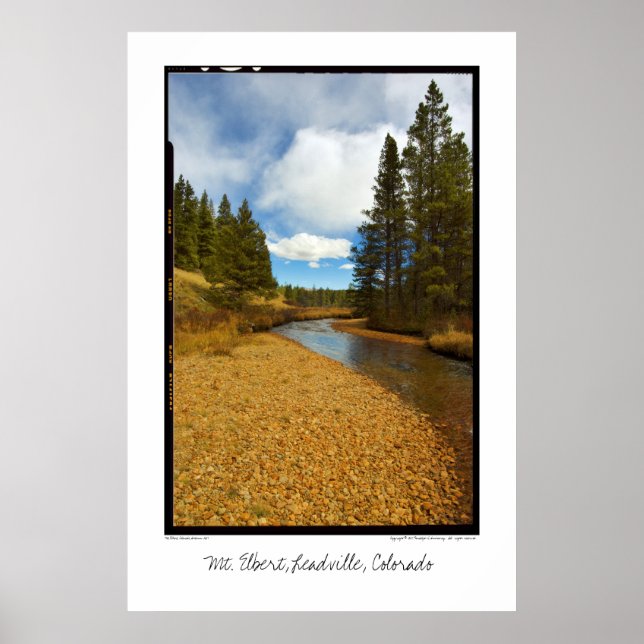 Poster Mont Elbert, Leadville, Colorado (Devant)