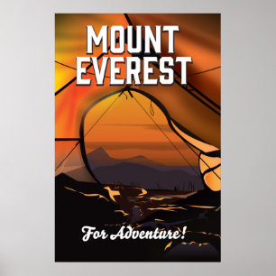 Poster Mont Everest pour l'aventure !