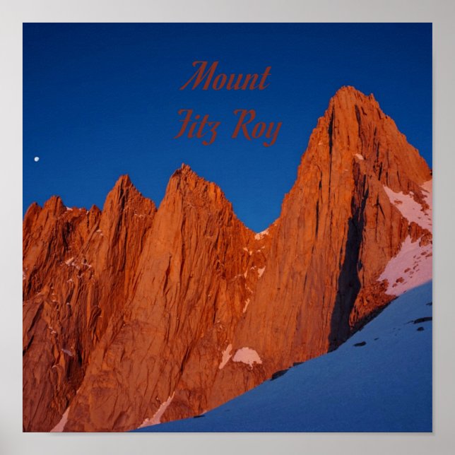 Poster Mont Fitz Roy (Devant)