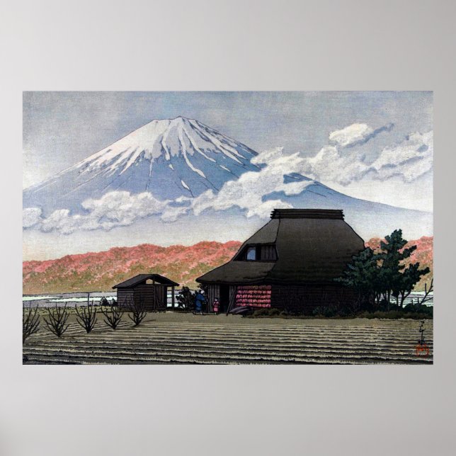 Poster Mont Fuji de Narusawa Kawase Hasui 1952 (Devant)