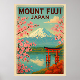 Poster Mont Fuji Japon V01