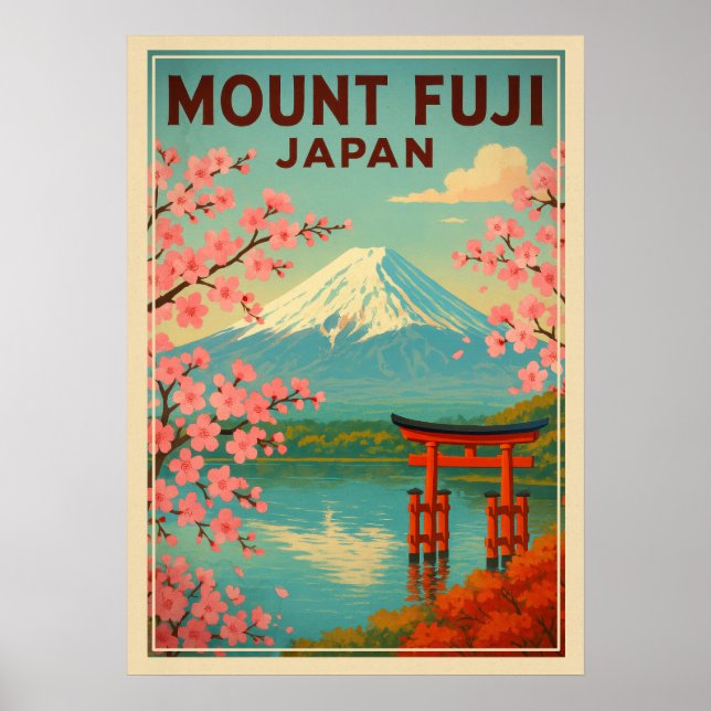 Poster Mont Fuji Japon V01 (Devant)