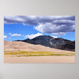 Poster Mont Herard, Grandes Dunes de Sable, Colorado