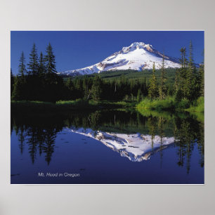 Poster Mont Hood en Oregon, 20"x16"