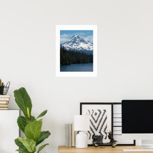 Poster Mont Hood et lac panoramiques photographiques