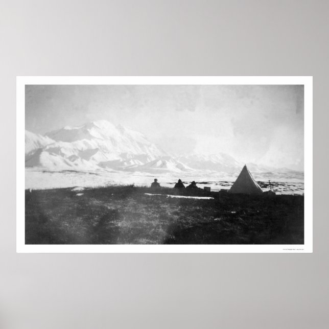 Poster Mont McKinley Camp d'Alaska 1912 (Devant)