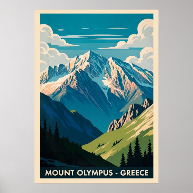 Poster Mont Olympus Grèce V02 (Devant)