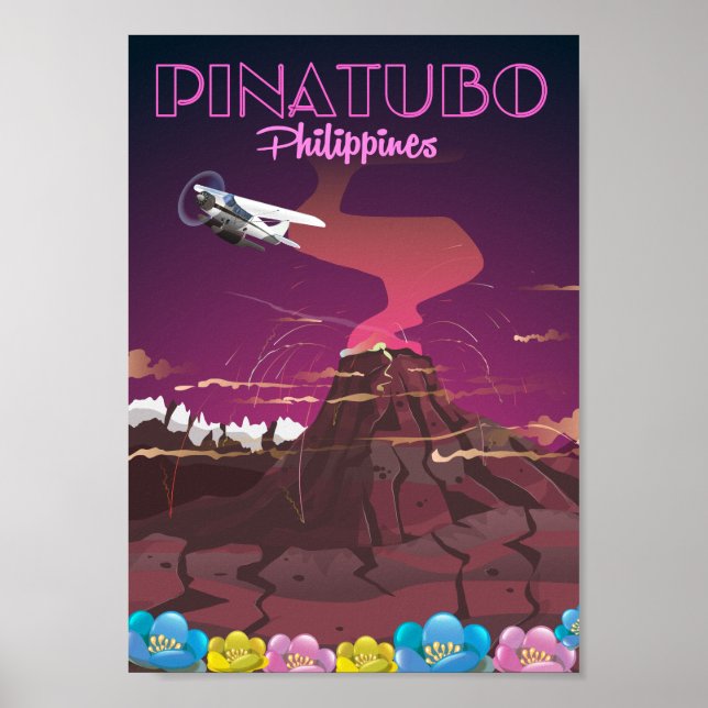 Poster Mont Pinatubo, Philippines (Devant)