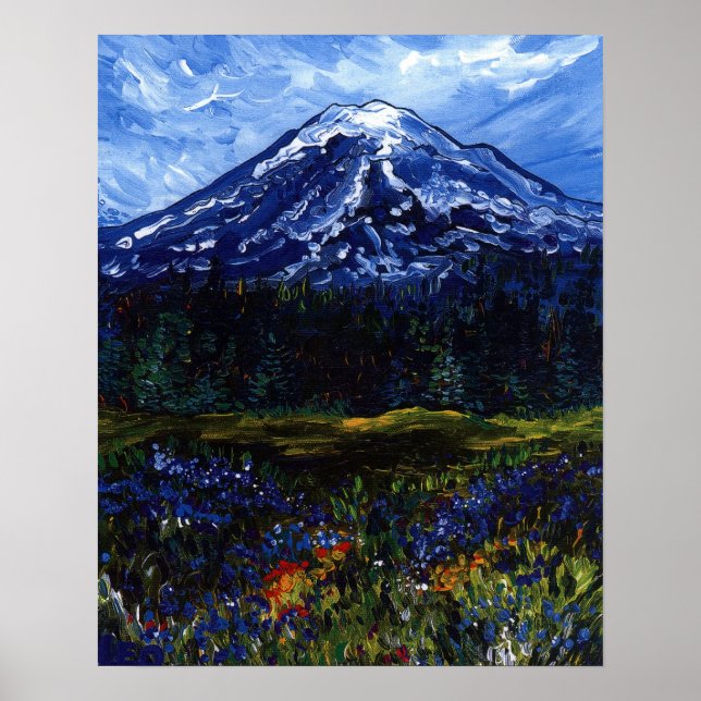 Poster Mont Rainier (Devant)