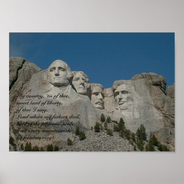Poster Mont Rushmore (Devant)