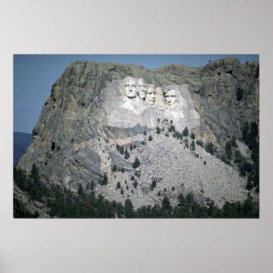 Poster Mont Rushmore, Black Hills, Dakota du Sud, États-U