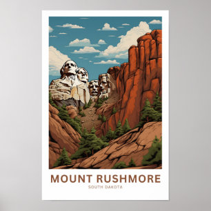 Poster Mont Rushmore - Dakota du Sud Imprimer