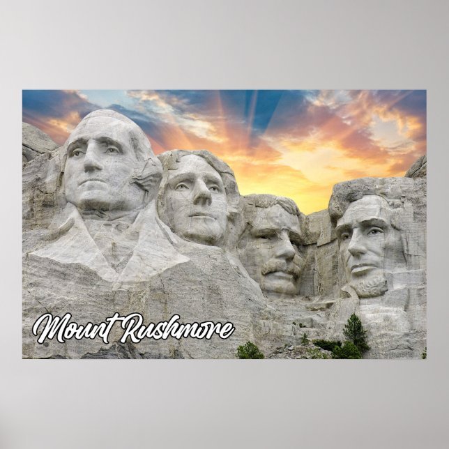 Poster Mont Rushmore, Keystone, Dakota du Sud (Devant)
