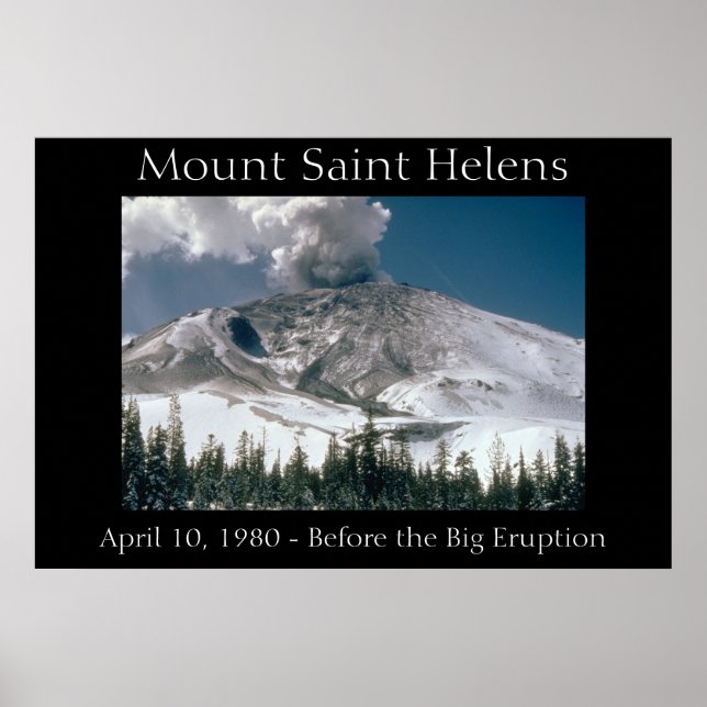 Poster Mont Saint Helens - Avant l'éruption (Devant)