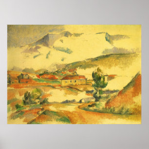 Poster Mont Sainte Victoire par Paul Cezanne, Art ancien