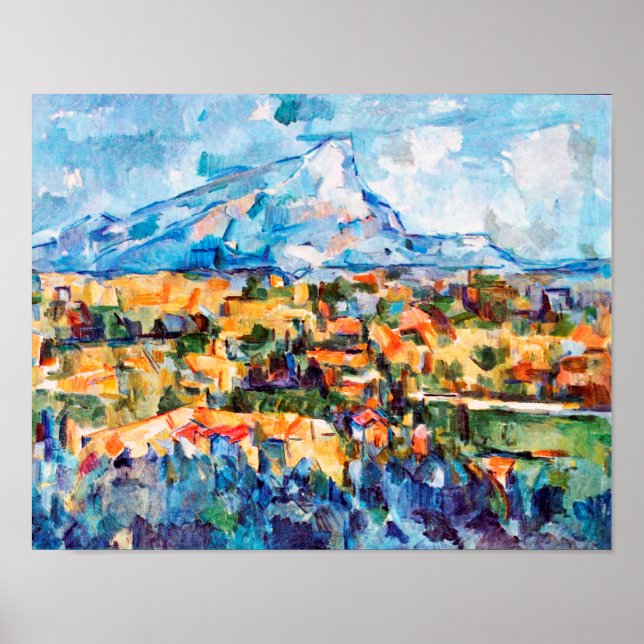 Poster Mont Sainte-Victoire, Paul Cezanne (Devant)