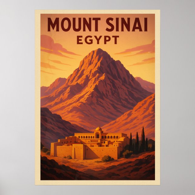 Poster Mont Sinaï Égypte V02 (Devant)