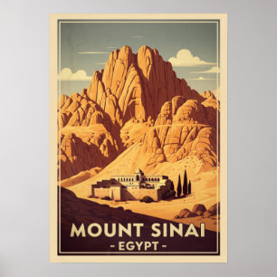 Poster Mont Sinaï Égypte V03