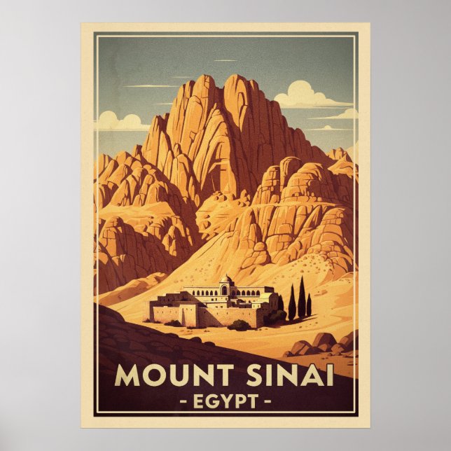 Poster Mont Sinaï Égypte V03 (Devant)