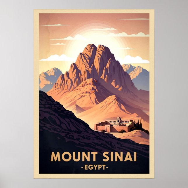 Poster Mont Sinaï Égypte V04 (Devant)