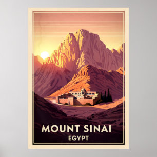 Poster Mont Sinaï Égypte V05
