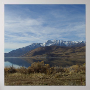 Poster Mont Timpanogos et Deer Creek Re... - Customisé
