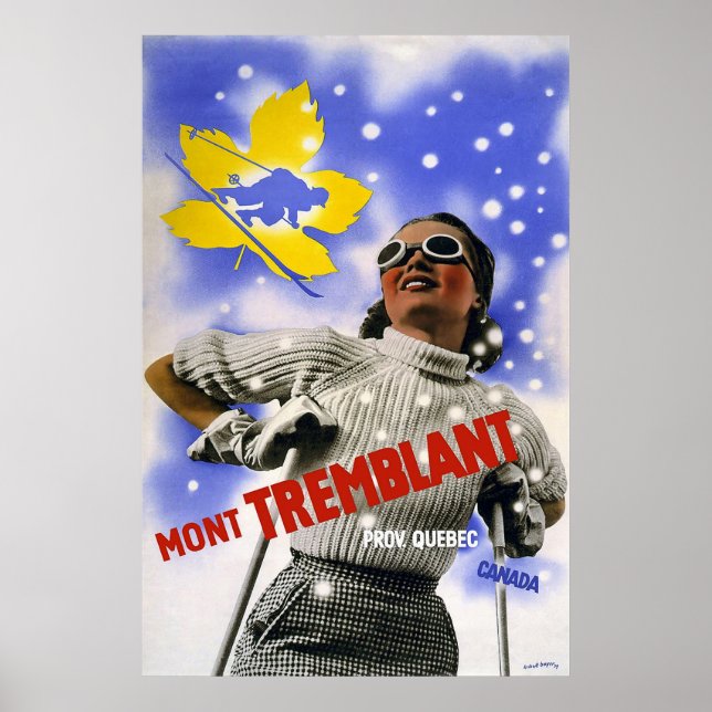 Poster Mont Tremblant Québec Canada (Devant)