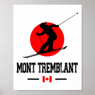 Poster Mont Tremblant Québec Canada Station de ski Sou