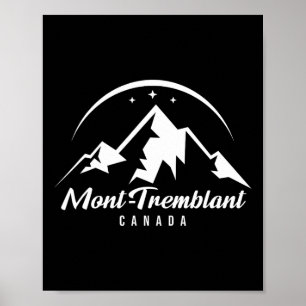 Poster Mont-tremblant Station de ski du Canada Ski Snowbo