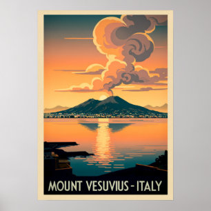 Poster Mont Vésuve Italie V06