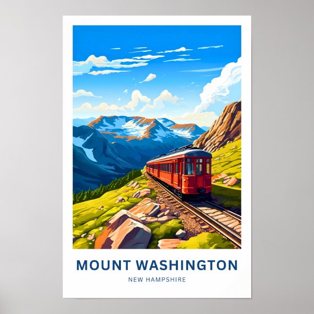 Poster Mont Washington New Hampshire (Devant)