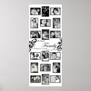 Poster Montag de collage familial personnalisé de 20 po x