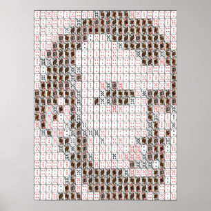 Poster Montage de carte d'Abe Lincoln