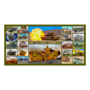 POSTER "MONTAGE" DE L'ARMÉE DE COMBAT AMÉRICAINE