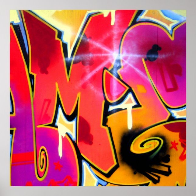 Poster Montage orange (Devant)