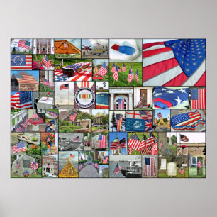 Poster Montage patriotique 28 x 20