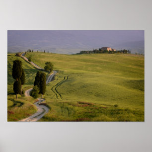 Poster Montage vers Terrapille en Toscane