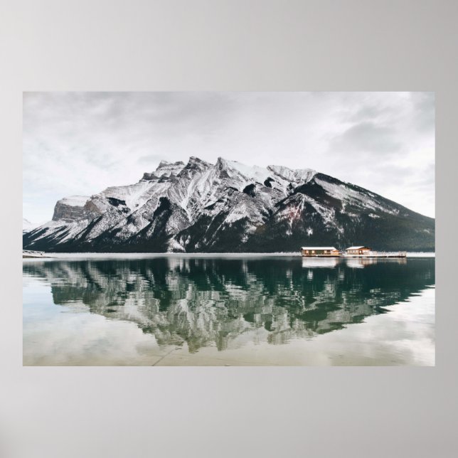 POSTER MONTAGNE COUVERTE DE NEIGE (Devant)