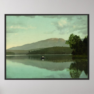 Poster Montagne d'Ampersand au lac Round (Moyen-Saranac)