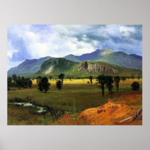 Poster Montagne de fossé, New Hampshire Bierstadt