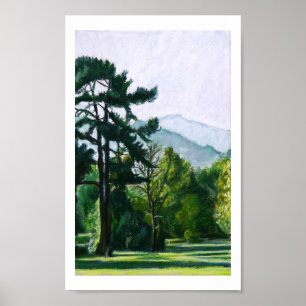 Poster Montagne de Sugarloaf d'Abergavenny, Pays de