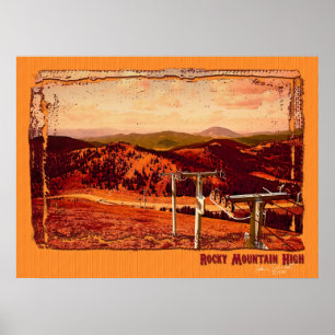 Poster Montagne des Rocheuses