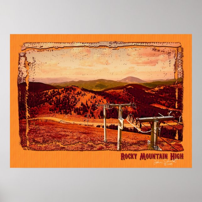 Poster Montagne des Rocheuses (Devant)