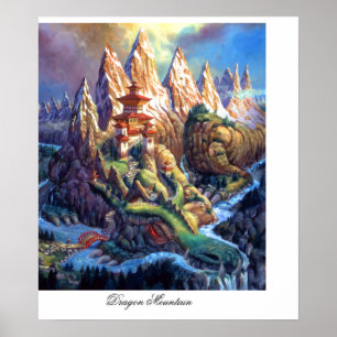 Poster Montagne Dragon
